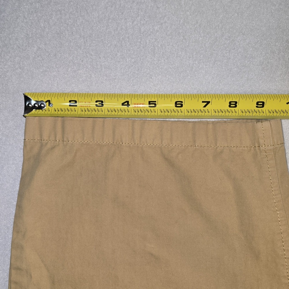 J Crew Re-Imagined Cotton Chinos 33x29 Khaki Flat Front Pants Fair Trade... - Picture 5 of 10